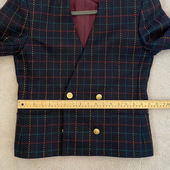 Vintage 100% Wool blazer Jones New York Size 8 Jacket. MADE IN CANADA - Picture 9 of 10